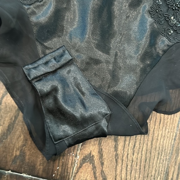 Victoria's Secret Black Lace Bodysuit lingerie size large - Picture 4 of 7